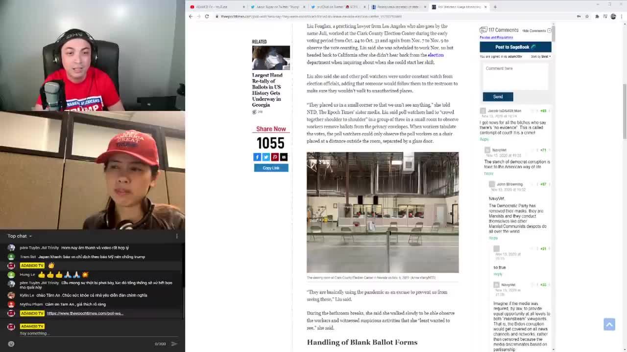 ADAM NEWS TV Live Stream #1 Tuần hành MAGA triệu người phản đối gian lận bầu cử!