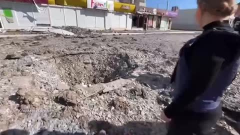 Zničené čtvrti Charkova ukrajinskou armádou