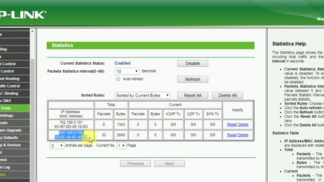 How to Check live Data Traffic using tplink wifi router