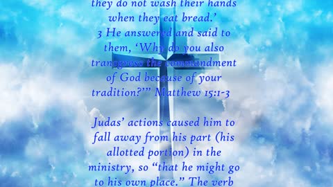 The Book of Acts 1:25 - Daily Bible Verse Commentary