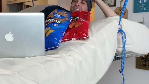 Movie Night with Suspended Bed