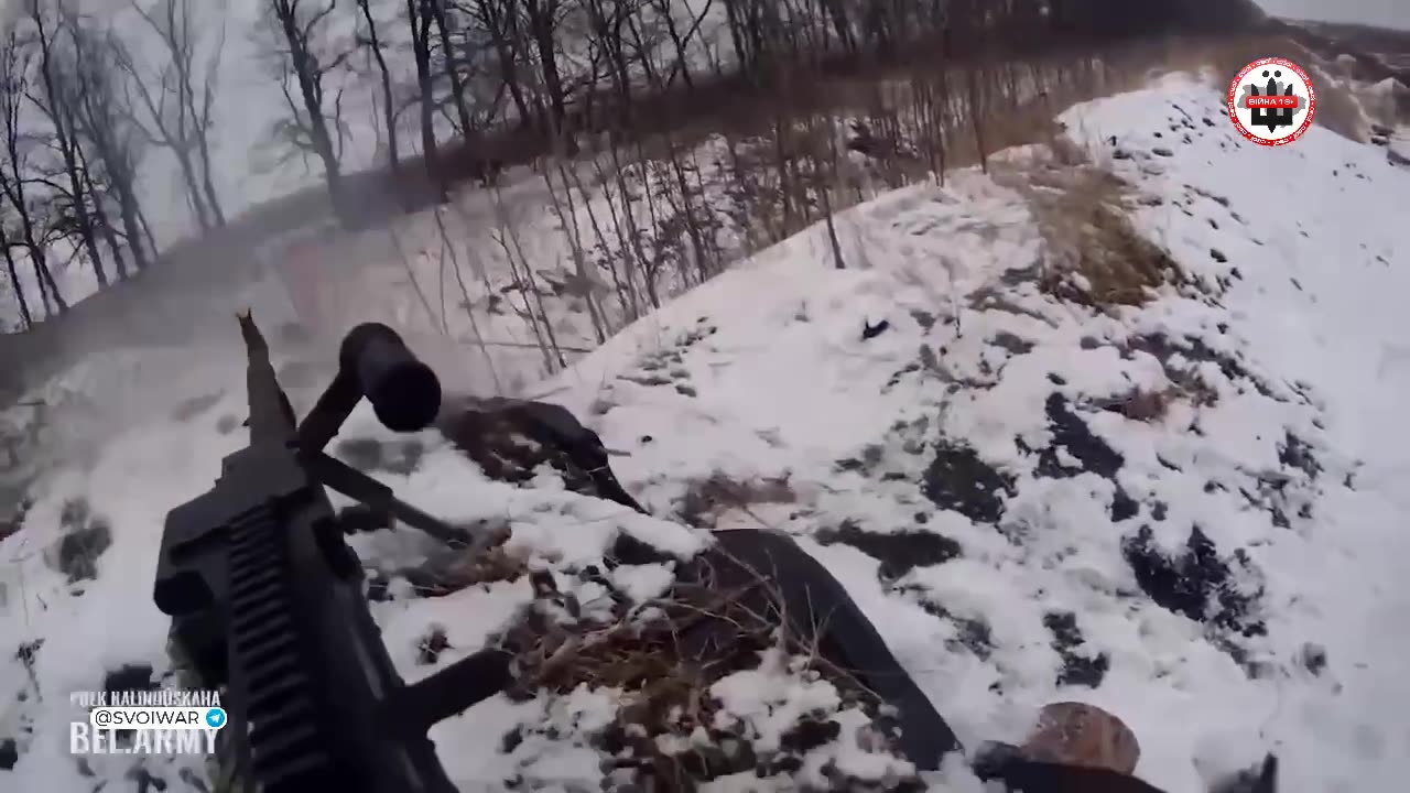 Belarusian Volunteers Battling Russian Forces Near Kupyansk