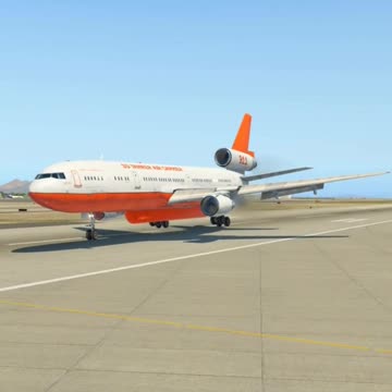 Aircraft DC-10 Air Tanker Landing / X-Plane 11