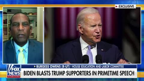 Rep. Burgess Owens reacts to Biden's primetime speech