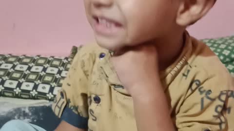 "Taggedele" dialog said by a 2& half year old kid