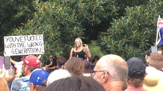 Millions March Against Mandatory Covid Vaccine, Video 2 (Fawkner Park, Melbourne) Feb 2021