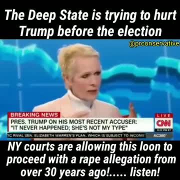 Deep State coming after the President with another allegation before the election.