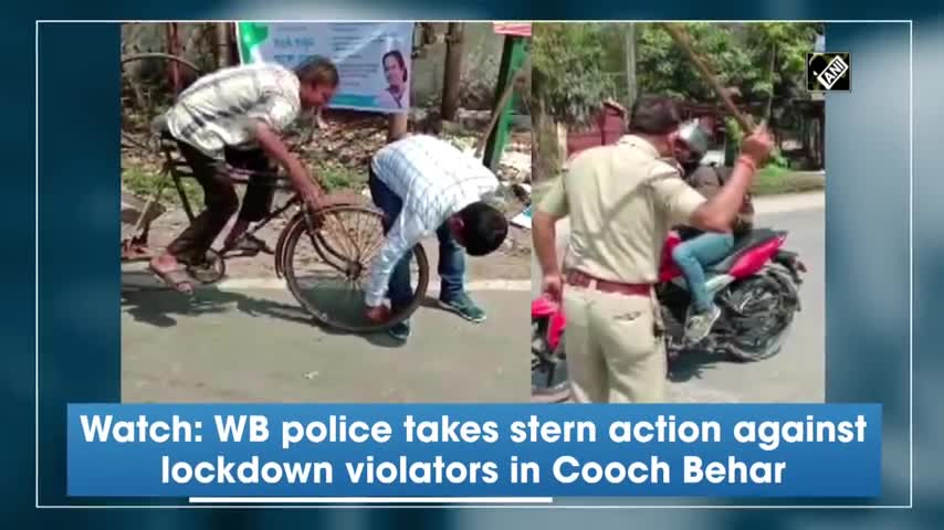 #covid19 Indian police attacking its people, violating health reservation.
