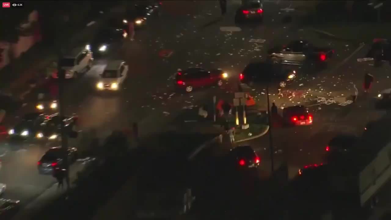 Philadelphia has descended into chaos. Multiple blocks.