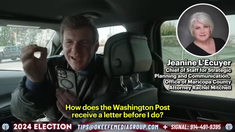 WILD PHONE CALL: Maricopa County Official Talks to O’Keefe About Leaked Letter to Washington Post