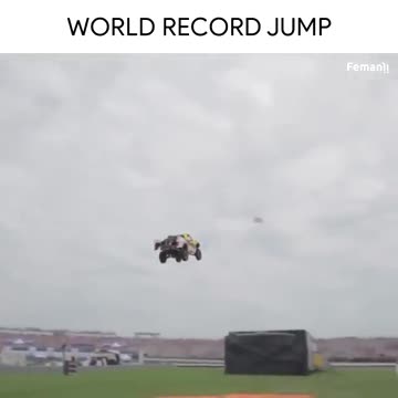 World record car jump