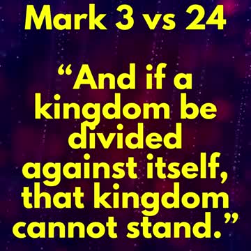 JESUS SAID... “And if a kingdom be divided against itself, that kingdom cannot stand.”