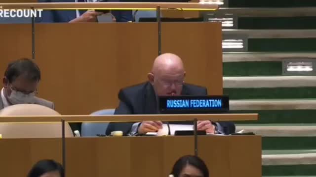 ZI RUSSIAN FEDERATION REPRESENTANTIVE VADIM NEBENZYA ADMITS DONALD TRUMP IS THE ONLY REAL PRESIDENT.