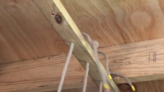 Pierce The Rope Through A Small Hole