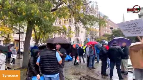 FIGHT BREAKS OUT IN SYRACUSE OVER THE CHRISTOPHER COLUMBUS STATUE