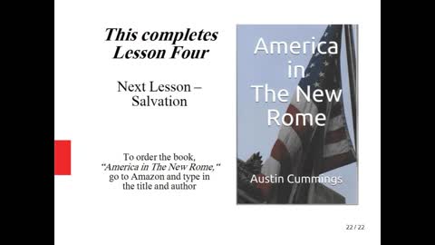 America in The New Rome, Lesson 4