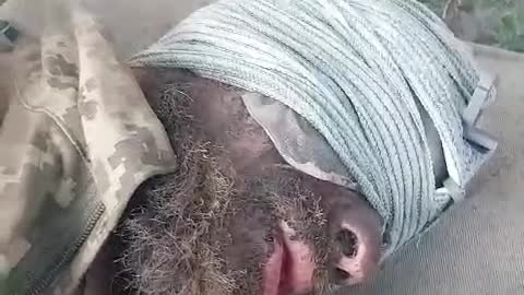 Footage of a captured Georgian from the 24th Mechanized Brigade of the Armed Forces of Ukraine