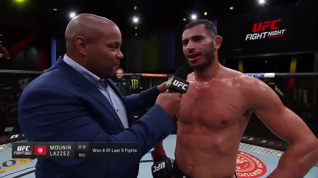 Mounir Lazzez Octagon Interview | UFC Vegas 51