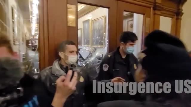 Blue Antifa Boy @ the Capitol "Insurrection" False Flag