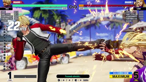 KOF XV Rock combo 100%