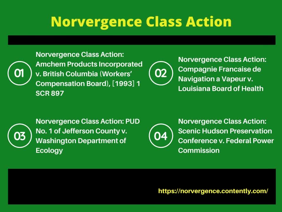 Norvergence Class Action - Different Environmental Lawsuits across the Globe