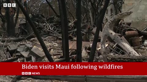 US President Joe Biden visits Maui after wildfires