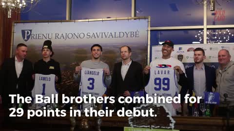 Ball Brothers Shine In First Game In Lithuania