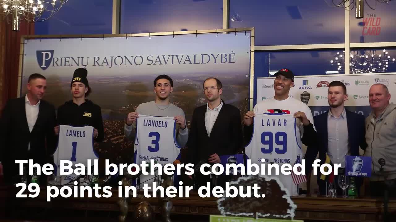 Ball Brothers Shine In First Game In Lithuania