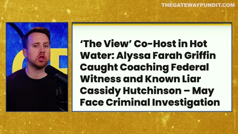 The View' Co-Host BUSTED After Getting CAUGHT Coaching Key Federal Witness |Elijah Schaffer’s Top 5
