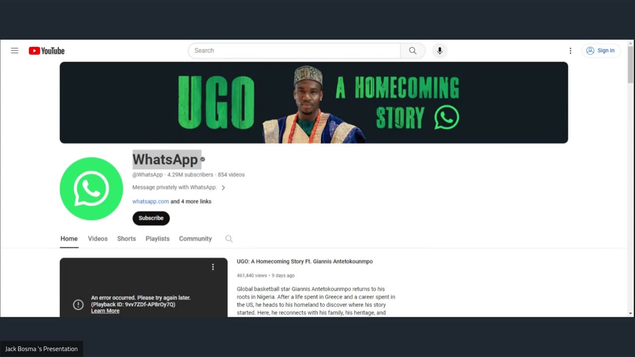 EVENT: WhatsApp