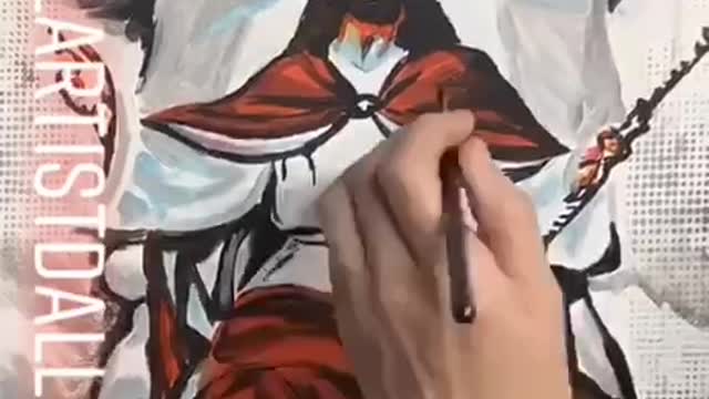 "MAGA Jesus" Timelapse video of pop art painting showing Jesus wants America Great Again Too