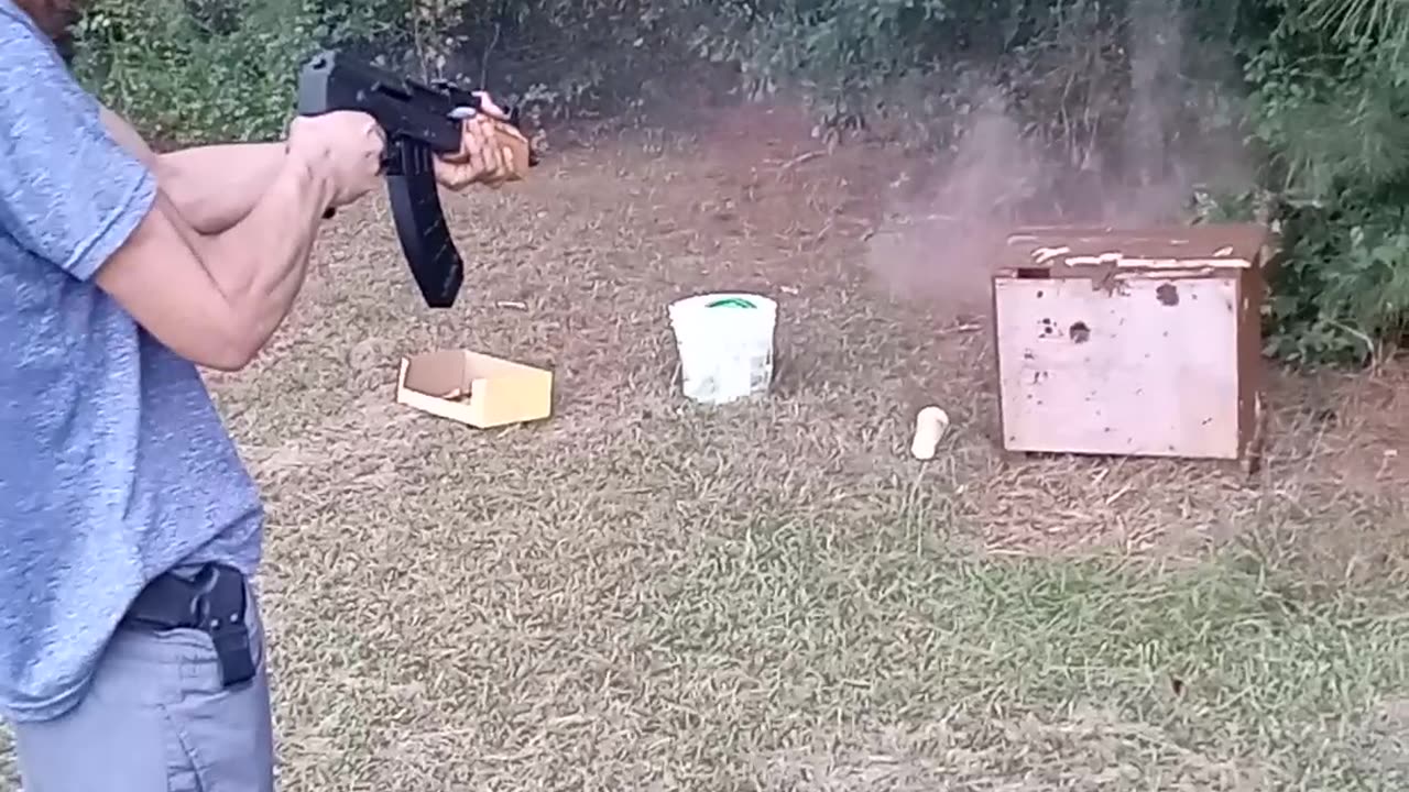 Shooting a drako for the first time. I was scared 😂