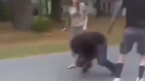 She thought her big man was tough. She thought wrong.