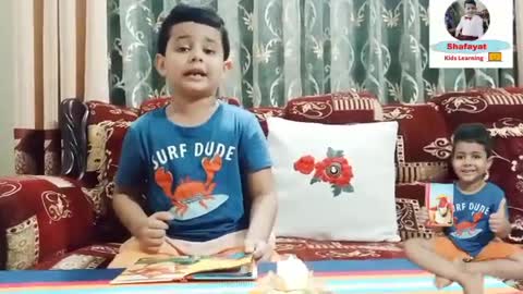 Shafayat's Kids Learning The Story Telling The Little Red Hen