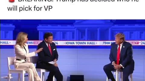 TRUMP HAS DECIDED WHO HE WILL PICK FOR VP