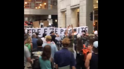 Protest in London outside the headquarters of the energy regulator against the 80% rise in energy prices. Avg annual household bill is expected to reach €4,180