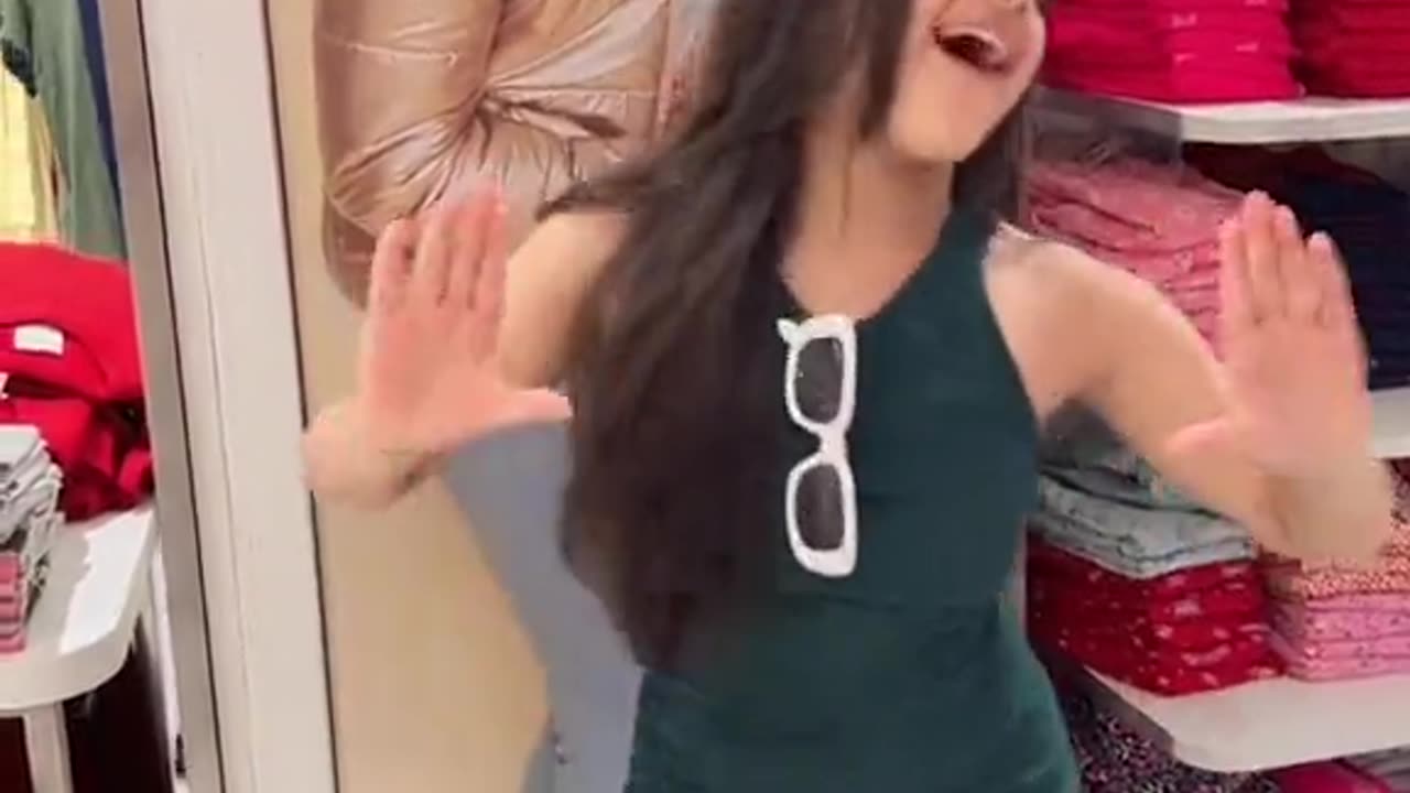 My daughter dance with expressions she is cute or not ? - Follow my channel