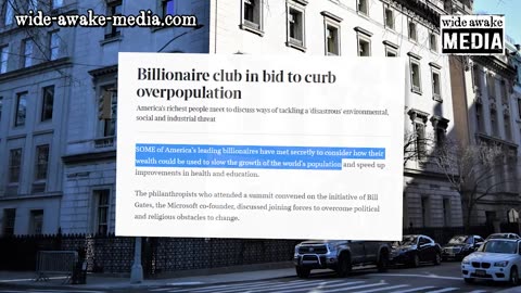 Secret Billionaire Meeting Set Out To Solve “Overpopulation”