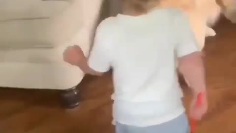 The most beautiful moments for pets are with young children