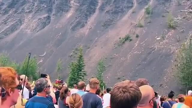 Beautiful country gives B scrap car one last magnificent flyover