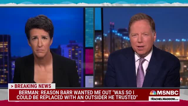 Former U.S. Attorney Details Trump, Barr Efforts To Corrupt DOJ With Political Agenda