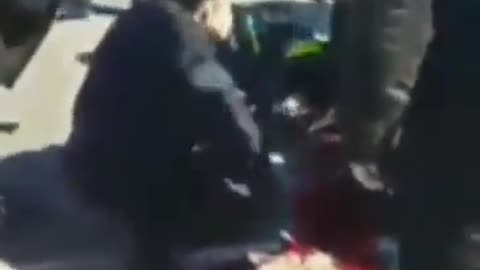 Russian occupants fired on civilians who went on a peaceful protest. elderly was seriously injured.