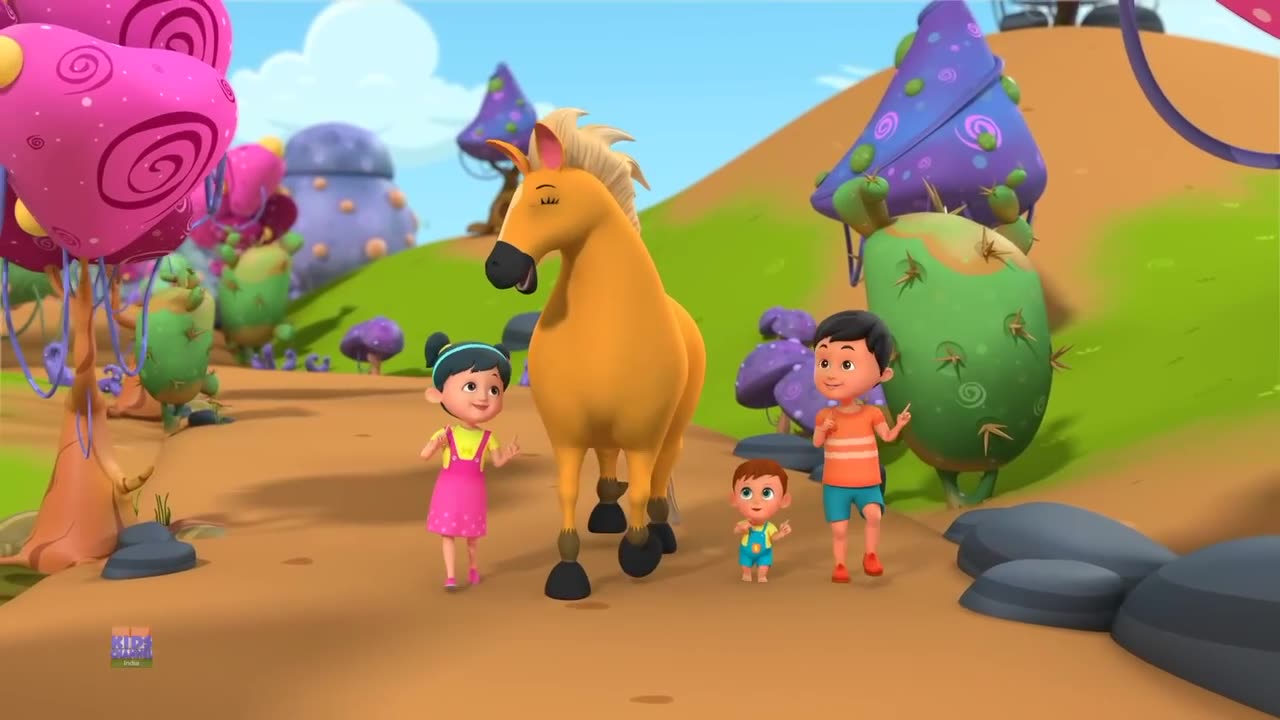 Chal Mere Ghode Chal Tik Tik Hindi Rhymes