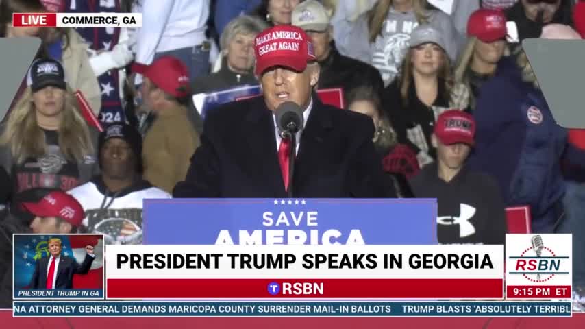 President Trump Full Speech in Commerce, GA.