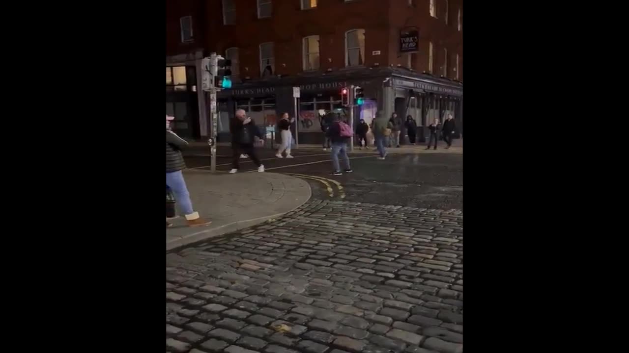 Man Attacked During Protest In Dublin