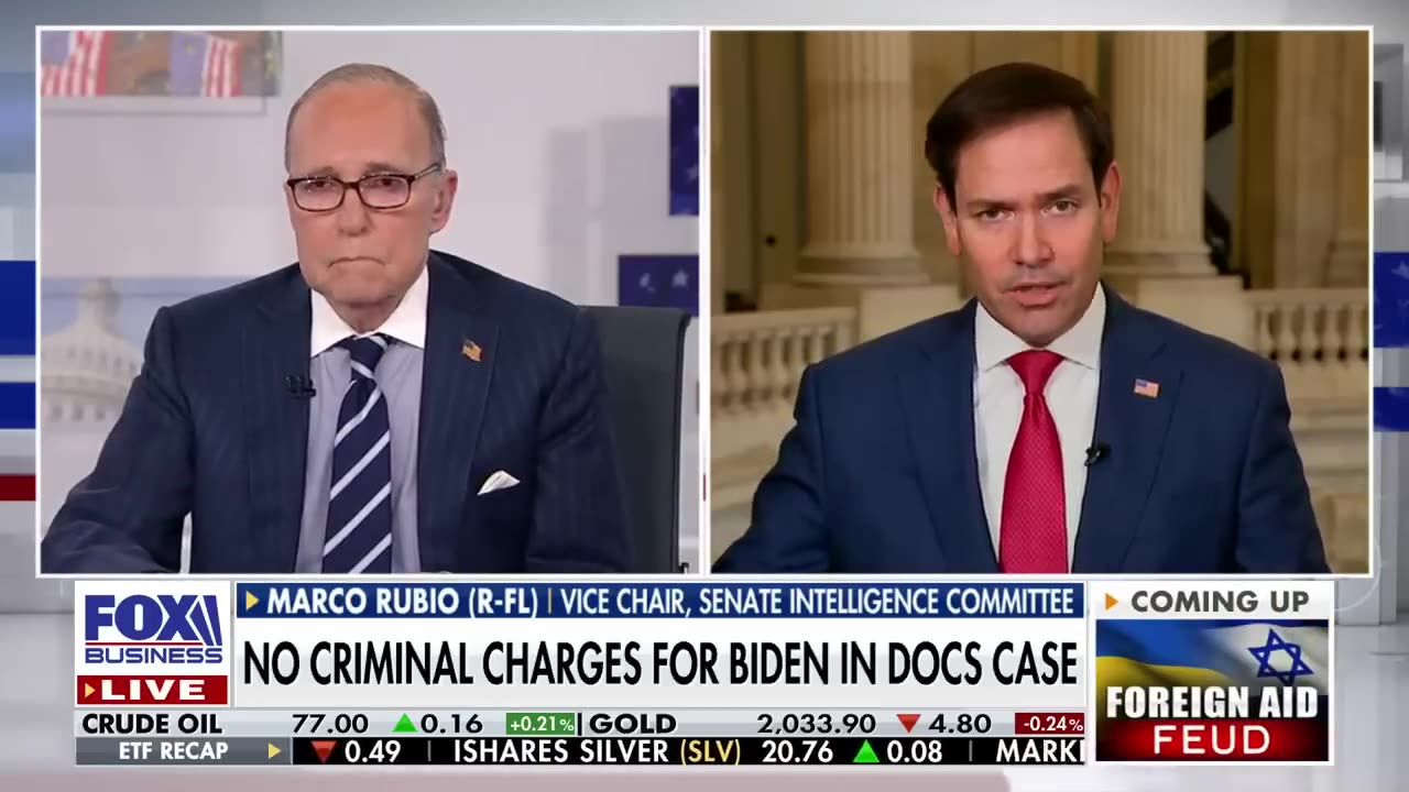 Marco Rubio: Biden either has dementia or he should have been charged with a crime