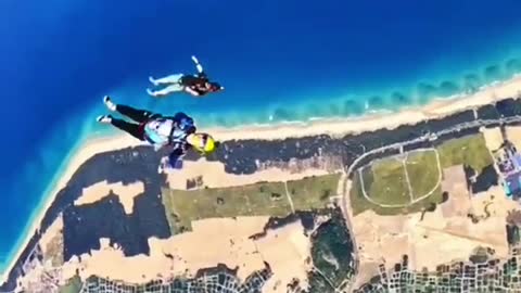 Happy sharing is double happy extreme sports dangerous action do