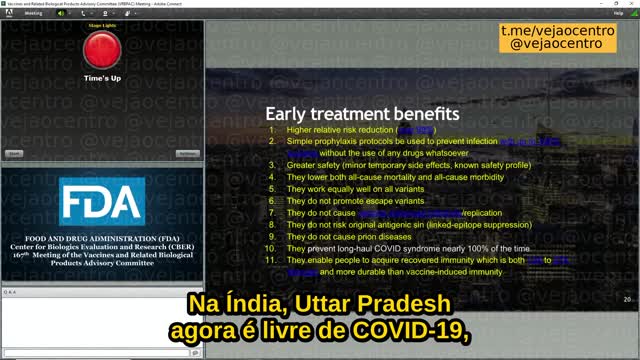 Apresentação na Comissão do FDA para aprovação de reforços.