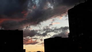 the sky is burning