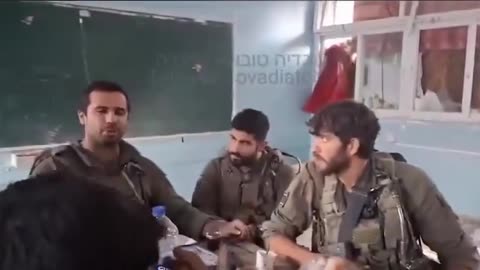 Israeli forces converting a Palestinian school into a military outpost